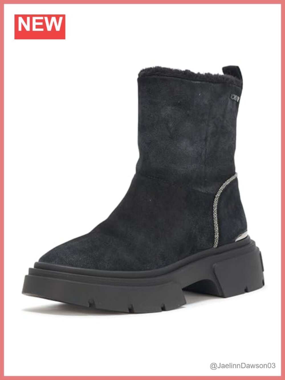 Leather Slip On Ankle Bootie Round Toe Casual Fall Boot